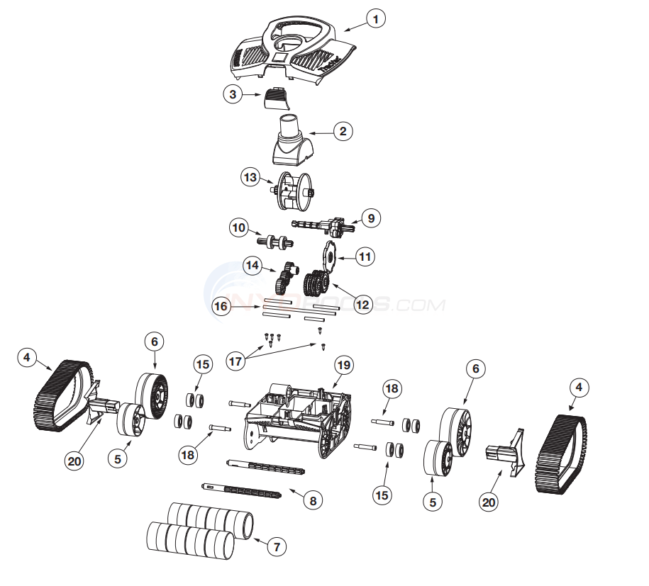 Hayward TracVac Suction Automatic Pool Cleaner W3HSCTRACCU Parts