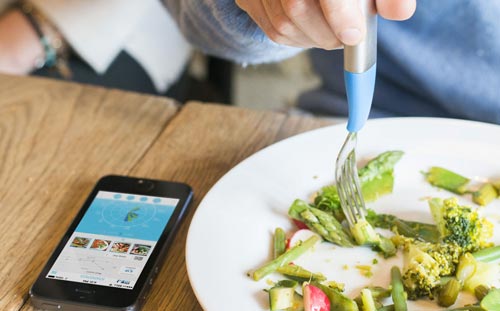 BluetoothGabel und MiniSpektrometer Essen mit dem