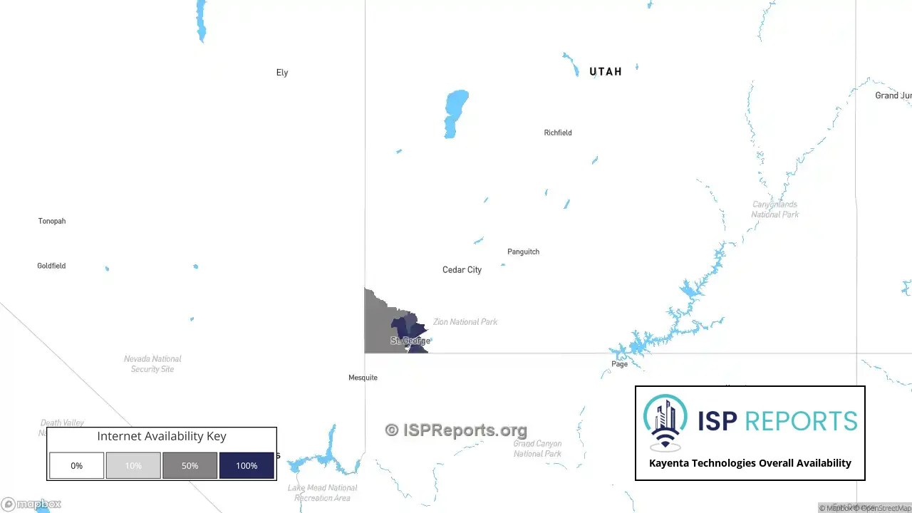 Kayenta Technologies Availability fixed wireless Coverage Maps