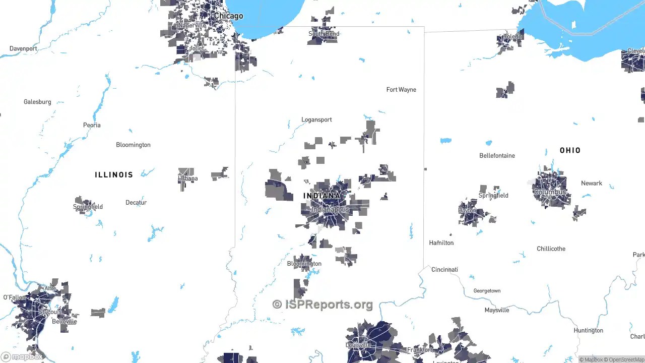 High Speed Providers in Indiana
