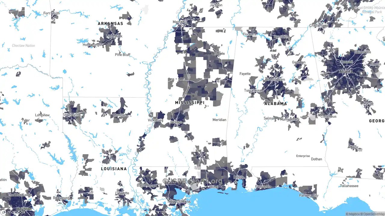 High Speed Providers in Mississippi