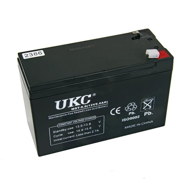 Акумулятор кислотний для УПС AGM Battery UKC WST9 2.7A 12V 9A... 806