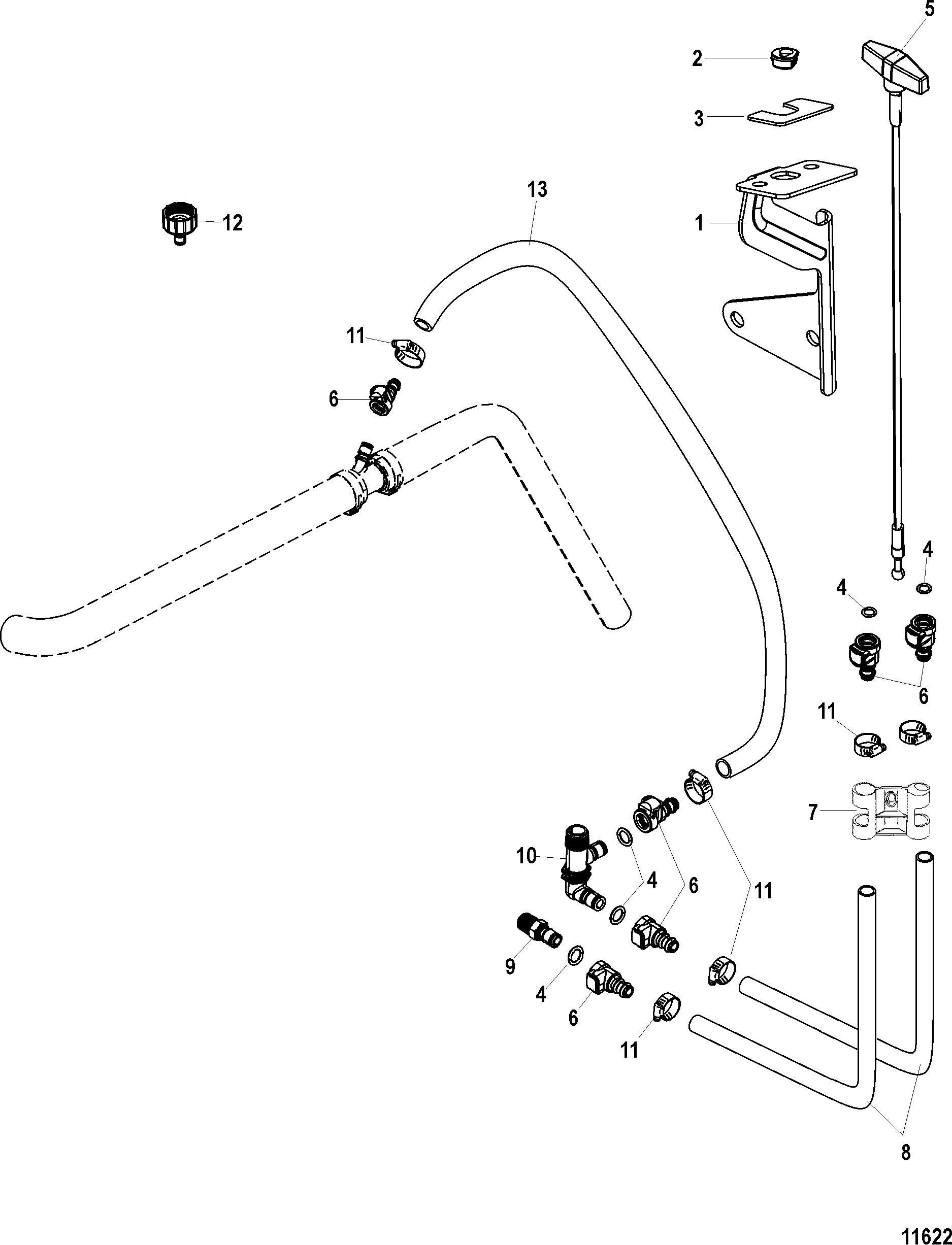 Drain System FOR MERCRUISER 3.0L ALPHA ONE