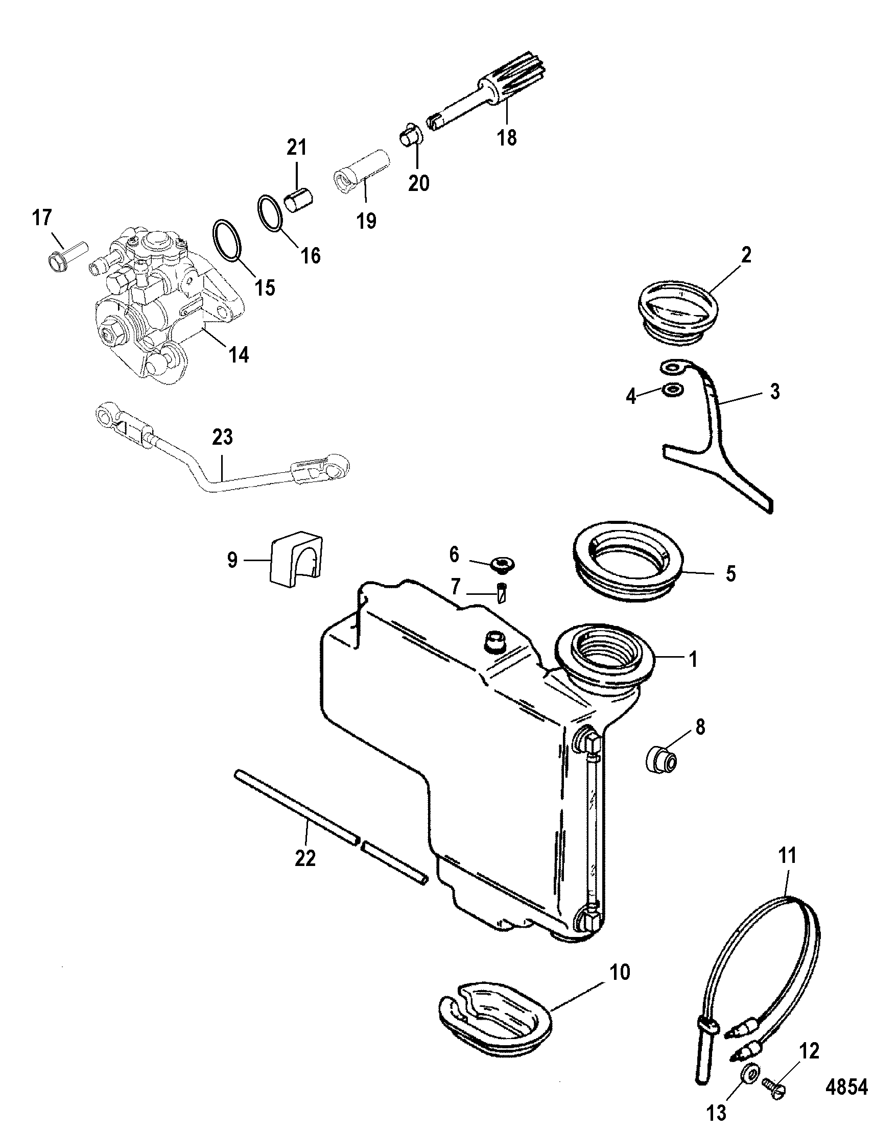 Oil Injection Components FOR MARINER / MERCURY 55/60 JET 40 3 CYLINDER