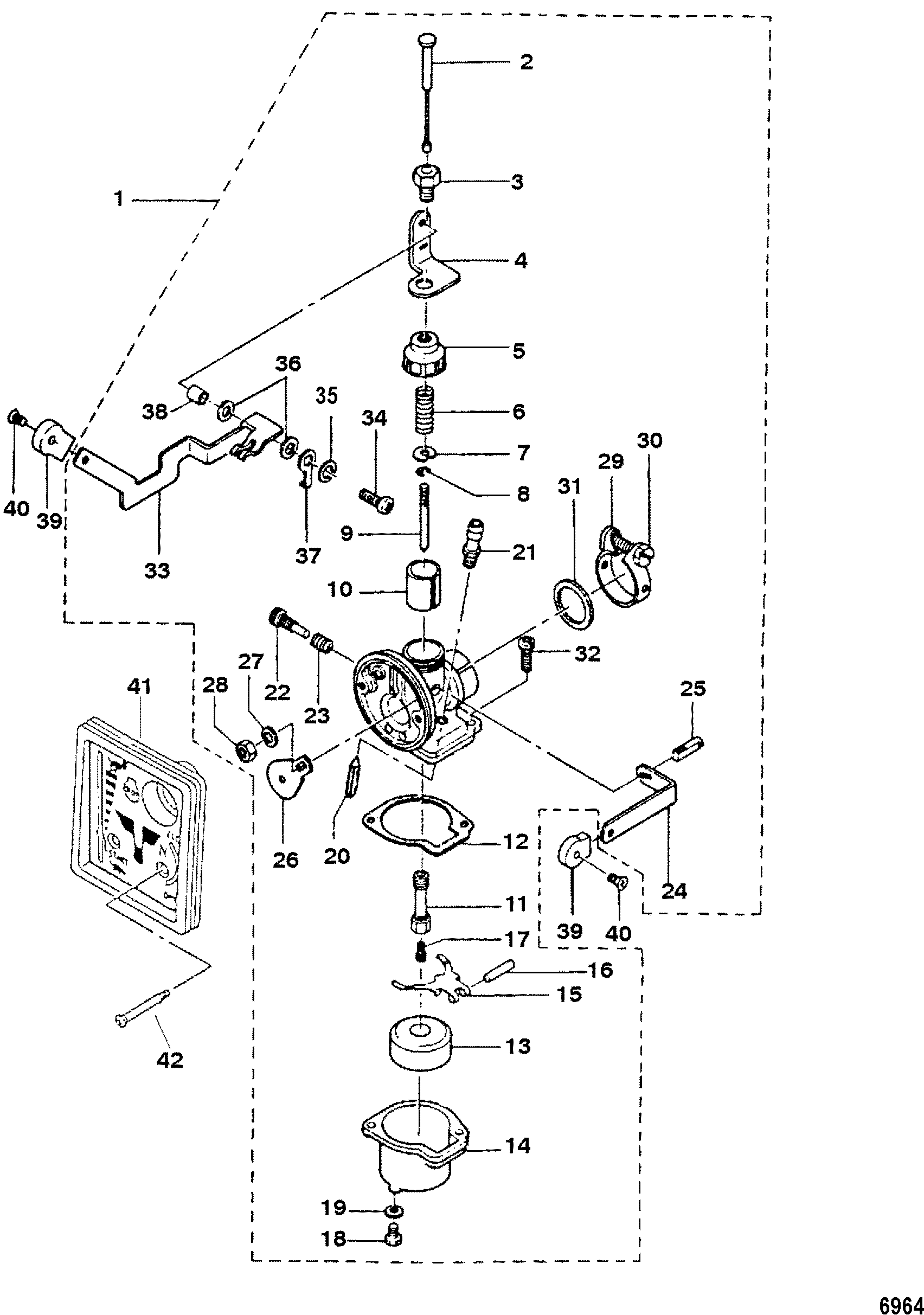 Mercury 15 Hp 2 Stroke Carburetor Diagram