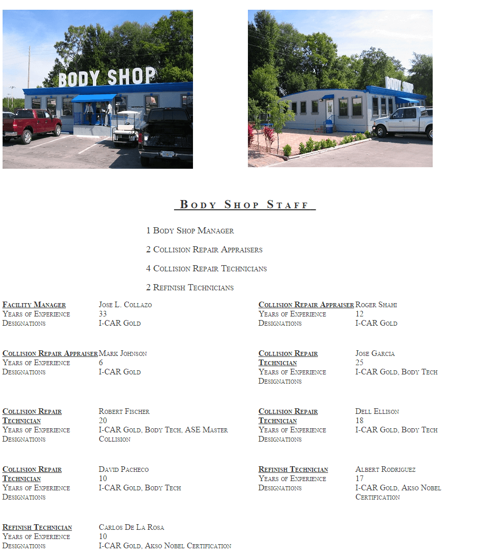 Bolton Ford Body Shop