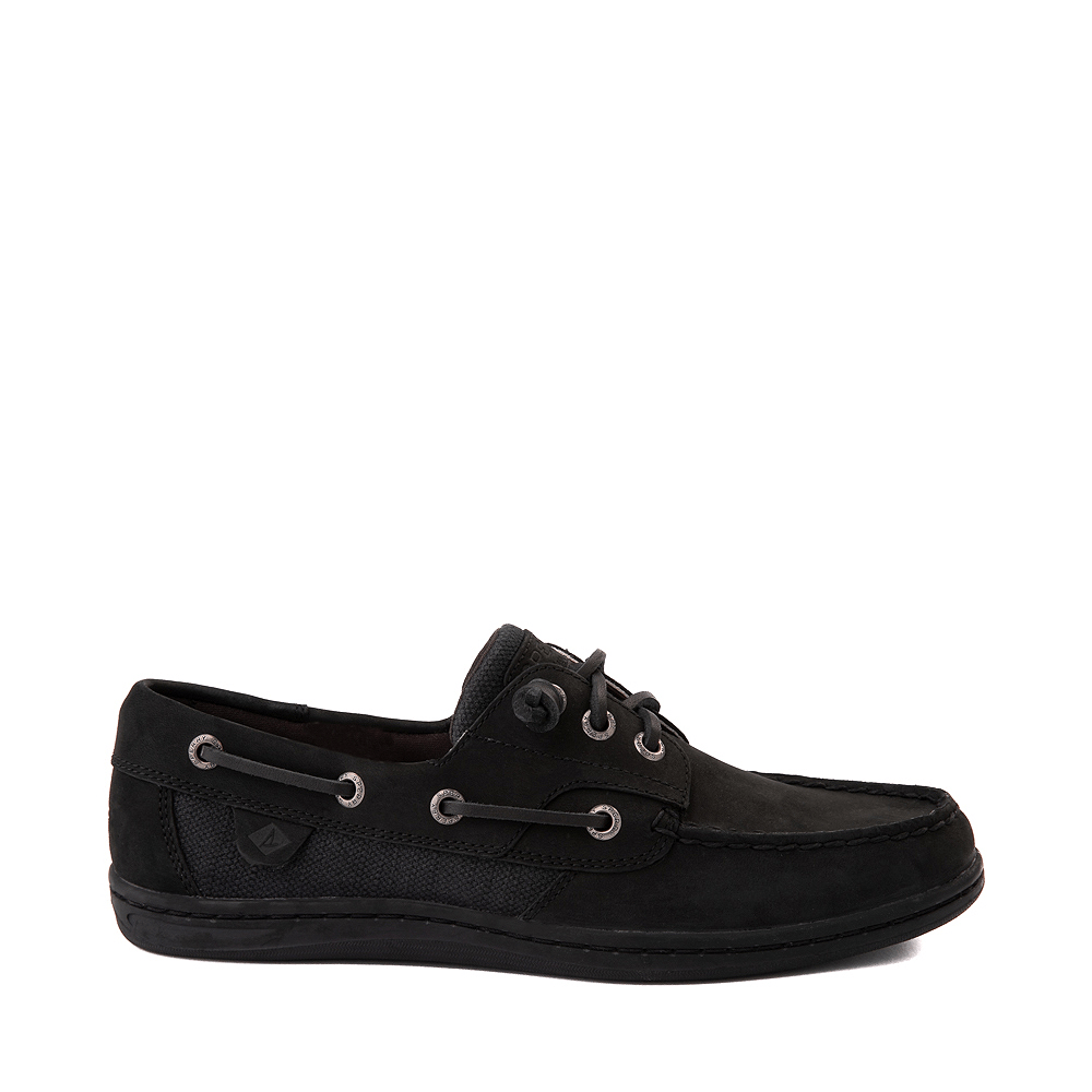 Womens Sperry TopSider Songfish Boat Shoe Black Journeys