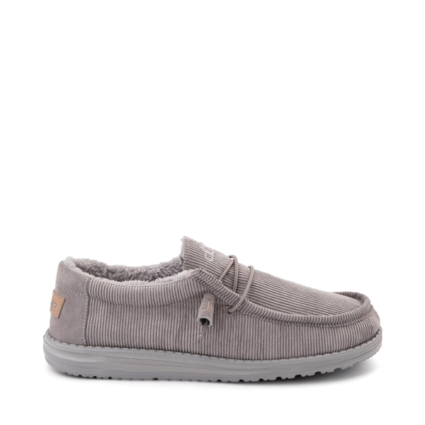 Mens Hey Dude Wally Fleece Casual Shoe Gravel SportSpyder