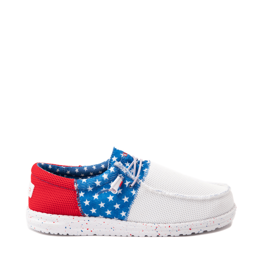 Mens Hey Dude Wally Sox Casual Shoe Stars And Stripes Journeys