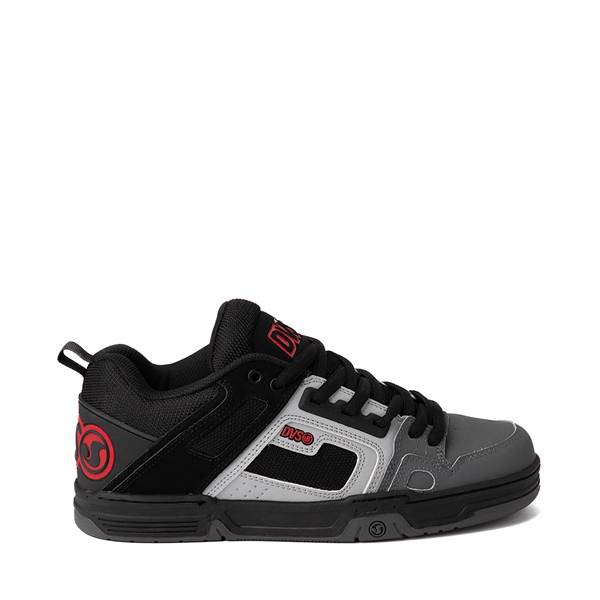 Mens DVS Comanche Skate Shoe Black / Gray / Red Journeys