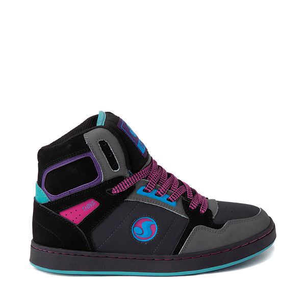Womens DVS Honcho Skate Shoe Black / Purple / Blue Journeys
