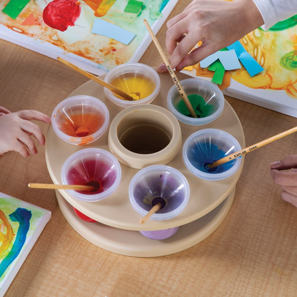 Spinning Tabletop Art Storage