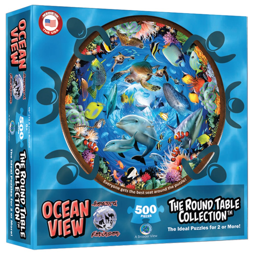 Round Table Puzzle Ocean View (500 Pieces)