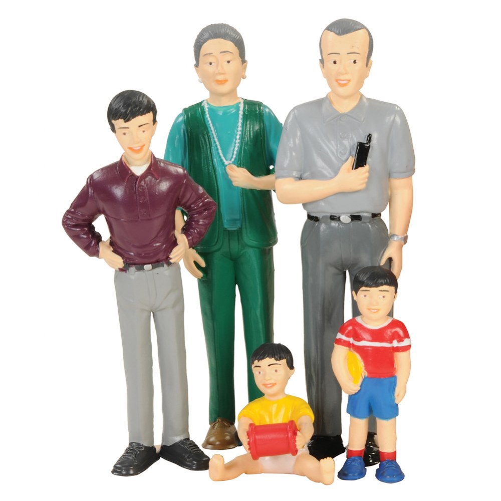 Block Play Family Play Set Asian