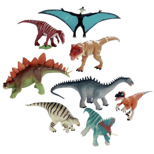 Plastic Dinosaurs 8 Pieces