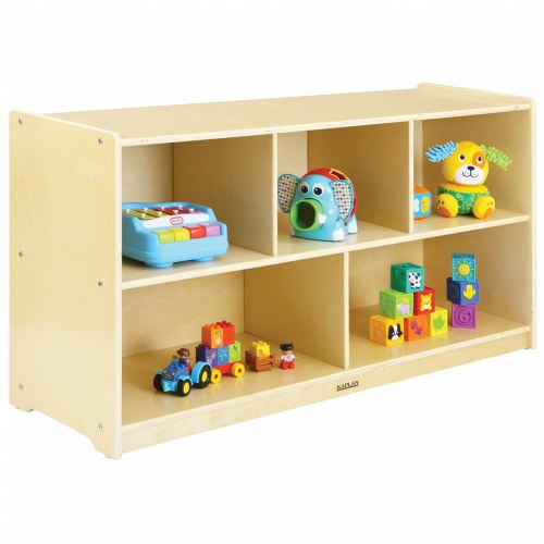 Portamate 6 Shelf Wood Rack Low Shelves For Toys