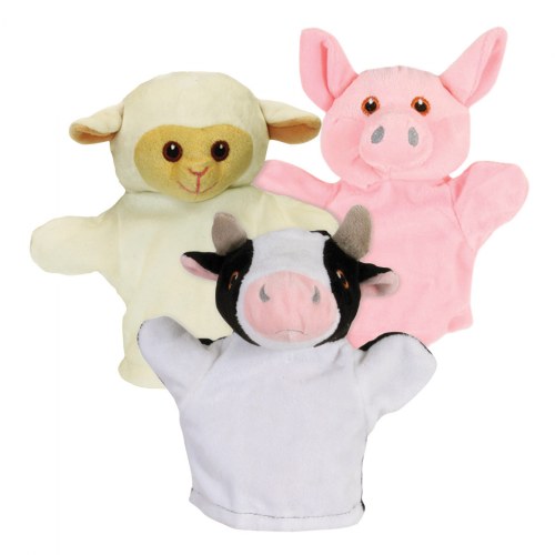 Tiny Friends Farm Animal Puppets Set of 3