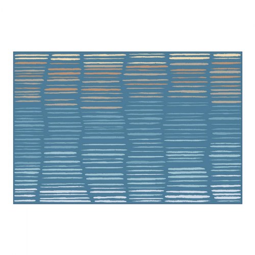 Horizon Carpet Blue 4' x 6' Rectangle