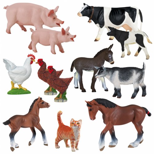 Animals On the Farm Set 12 Piece Set