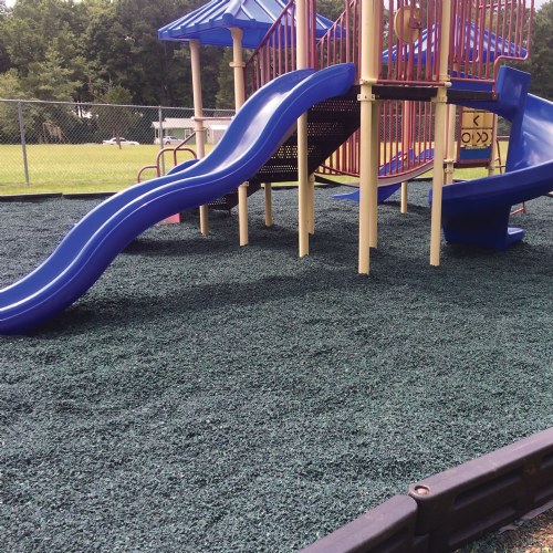 Rubber Mulch 2,000 lbs. Super Sack 150 Square Feet 6" Depth