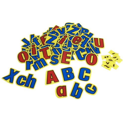 Upper and Lower Case English and Spanish Alphabet Felt Letters 118 Pieces