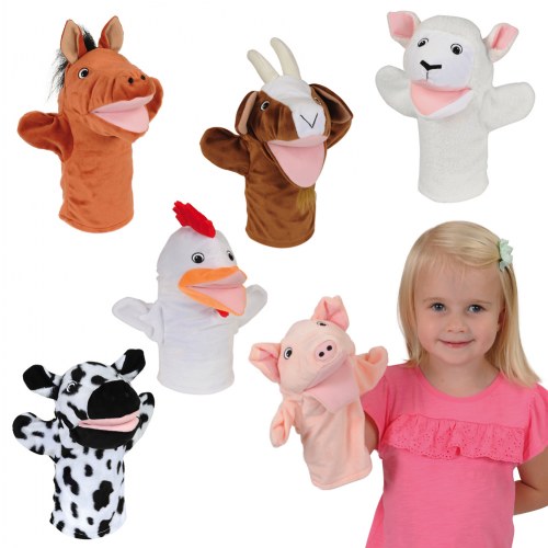 Farm Animal Puppets Set of 6