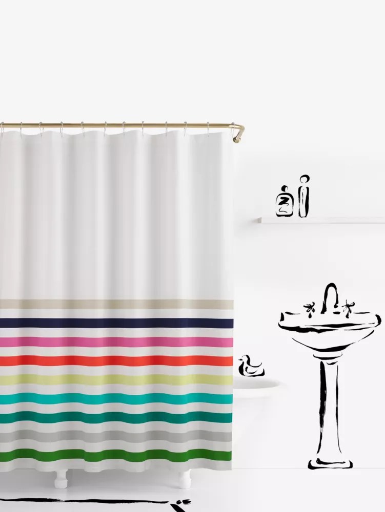 Candy Stripe Shower Curtain Kate Spade New York