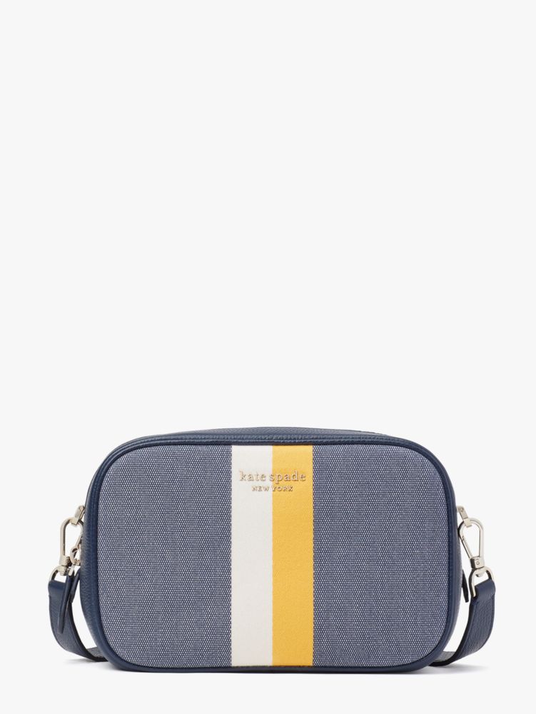 Astrid Striped Canvas Medium Crossbody Kate Spade UK