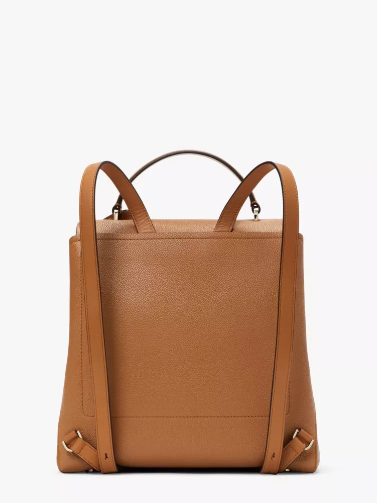 Lauren Ralph Lauren Dryden Flap Leather Backpack