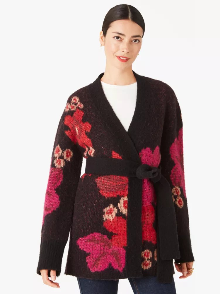Floral Intarsia Cardigan Kate Spade UK