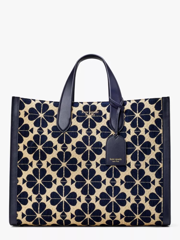 Manhattan Spade Flower Chenille Large Tote Kate Spade New York