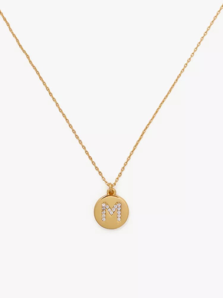 Pave Initial Mini Pendant Necklace Kate Spade New York