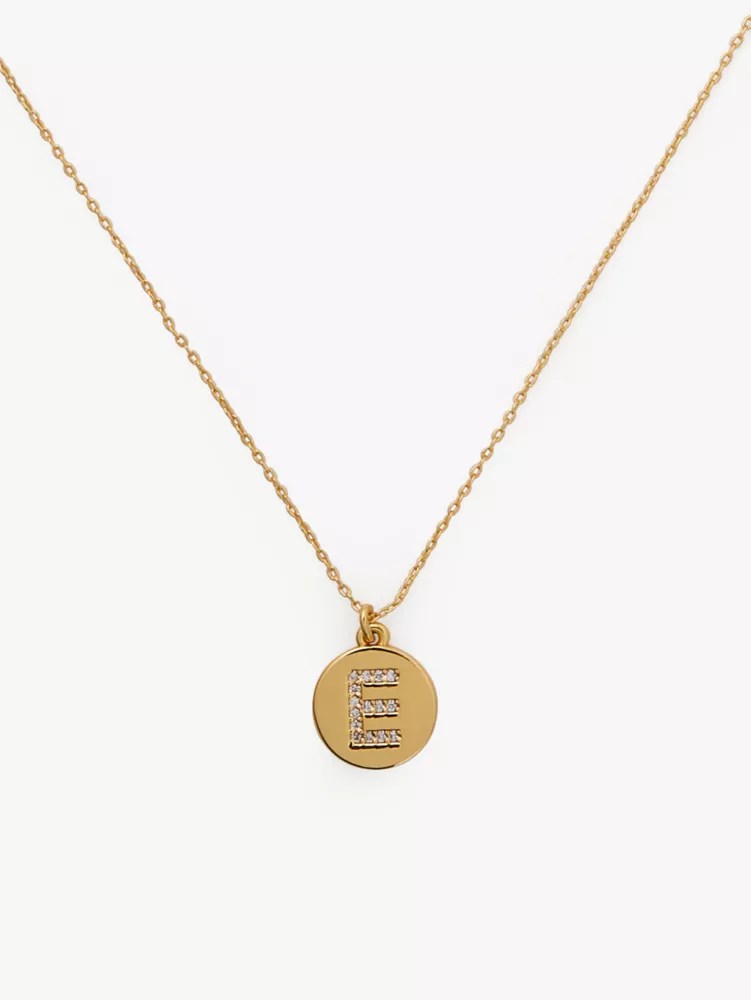 Pave Initial Mini Pendant Necklace Kate Spade New York