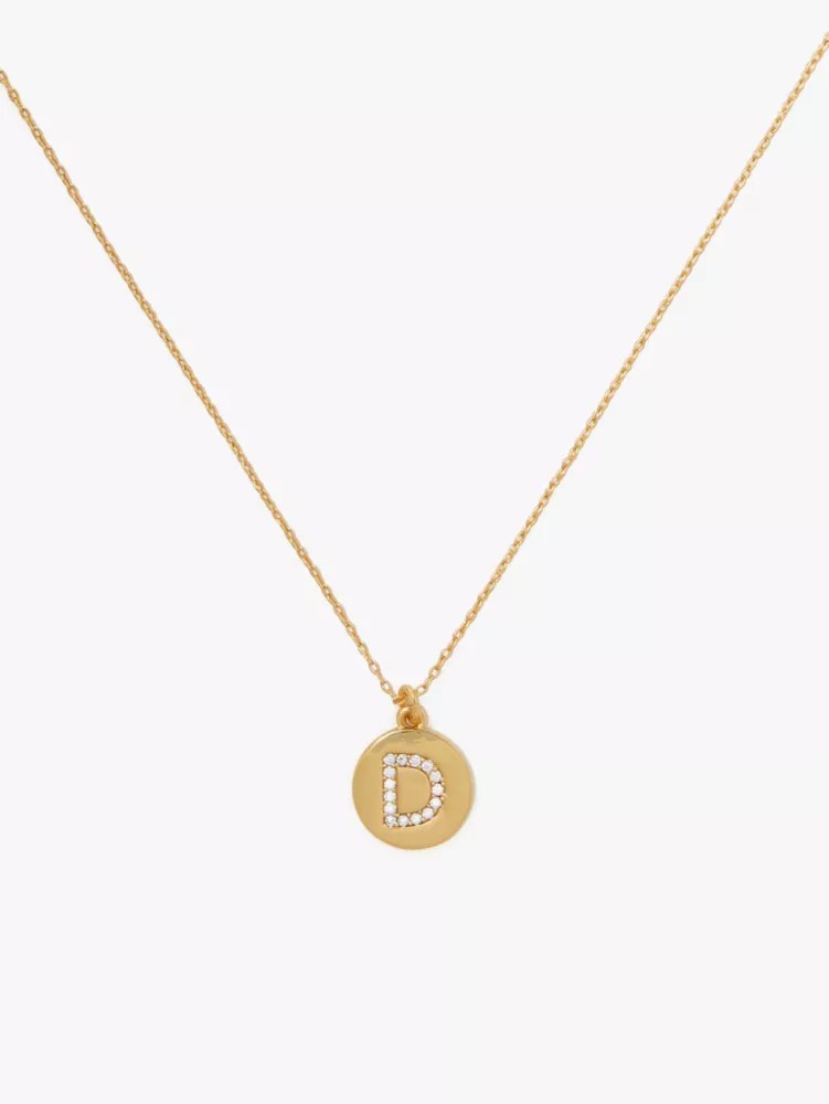 Pave Initial Mini Pendant Necklace Kate Spade New York