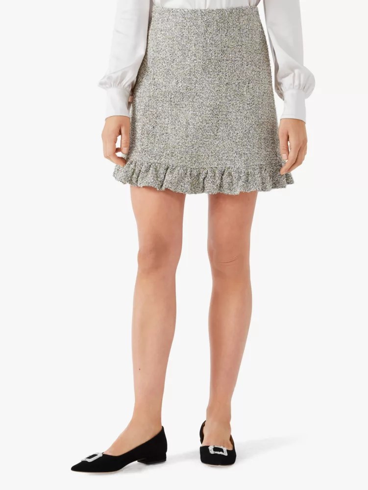 Metallic Tweed Skirt Kate Spade New York