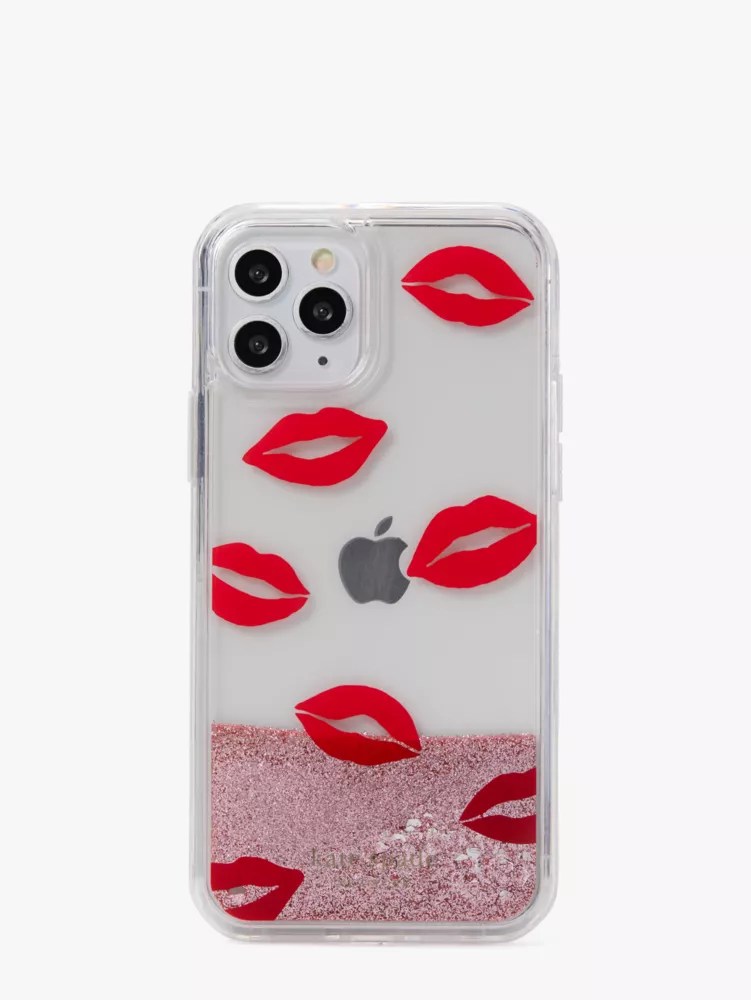 Lips Liquid Glitter I Phone 12/12 Pro Case Kate Spade New York