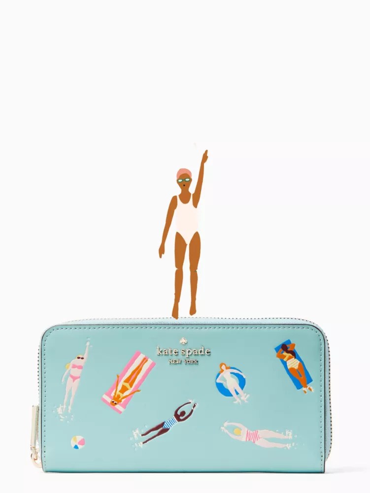 Pool Float Large Continental Wallet Kate Spade Surprise