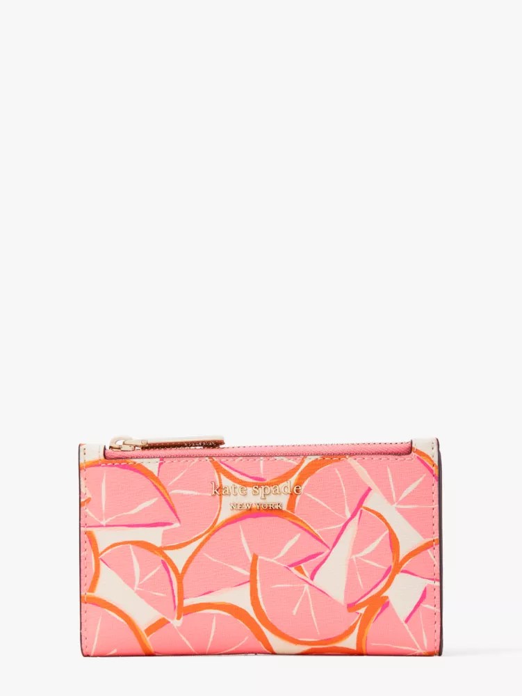 Spencer Grapefruit Small Slim Bifold Wallet Kate Spade UK