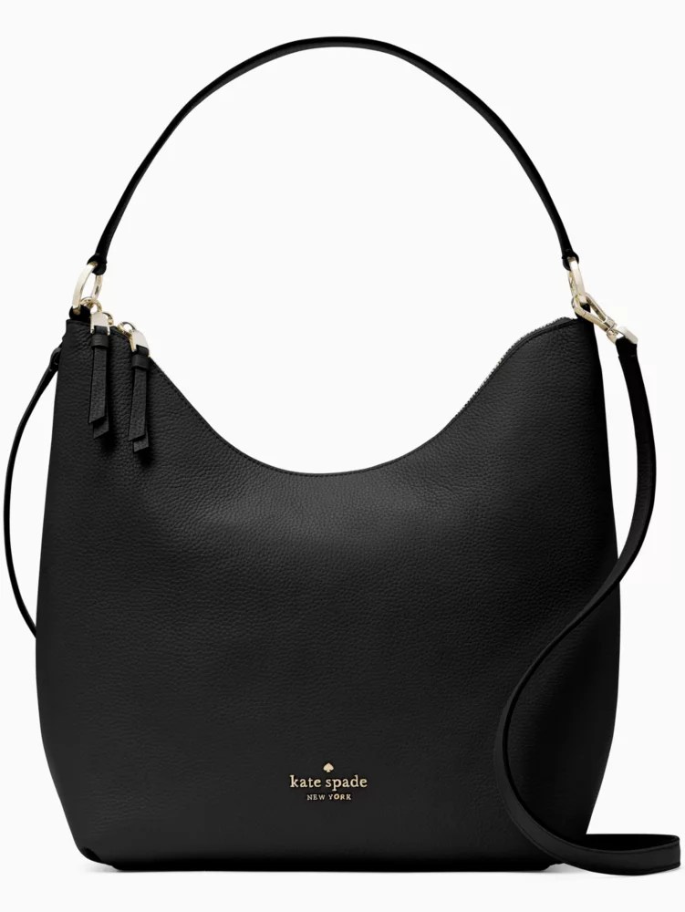 Kate Spade Pebbled Black Leather Shoulder Bag gruponym.mx