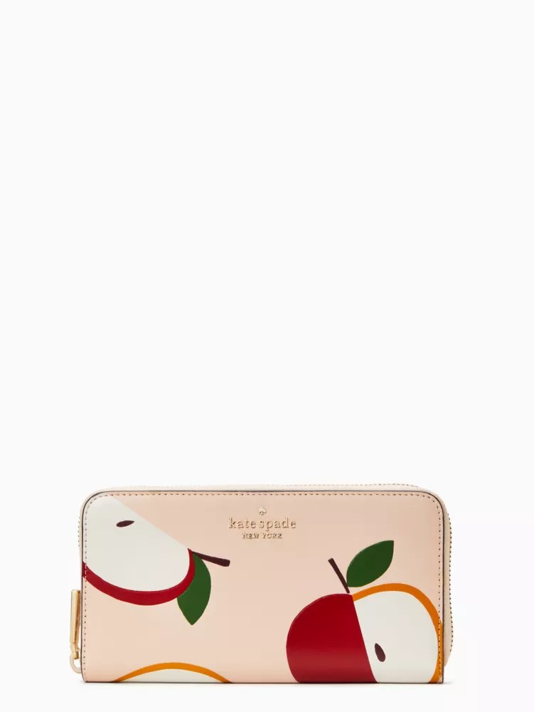Honeycrisp Red Apple Continental Wallet Kate Spade Surprise