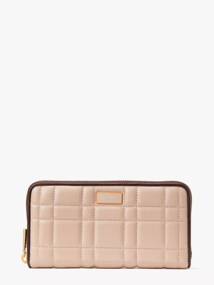 Evelyn Quilted Zip Around Continental Wallet Kate Spade UK