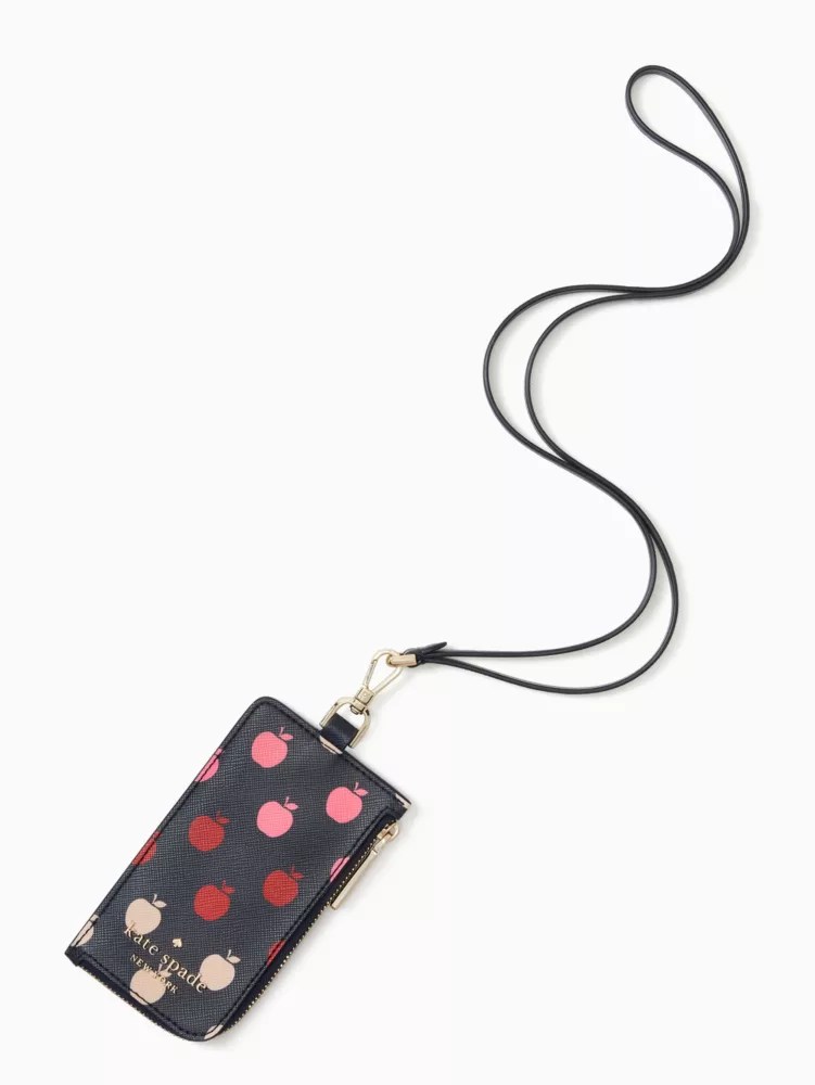 Staci Apple Cardcase Lanyard Kate Spade Surprise