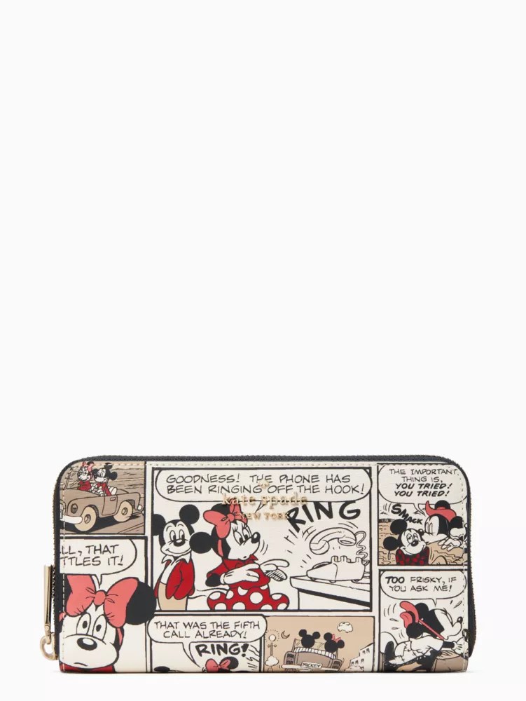 Disney X Kate Spade New York Mickey Mouse Large Continental Wallet