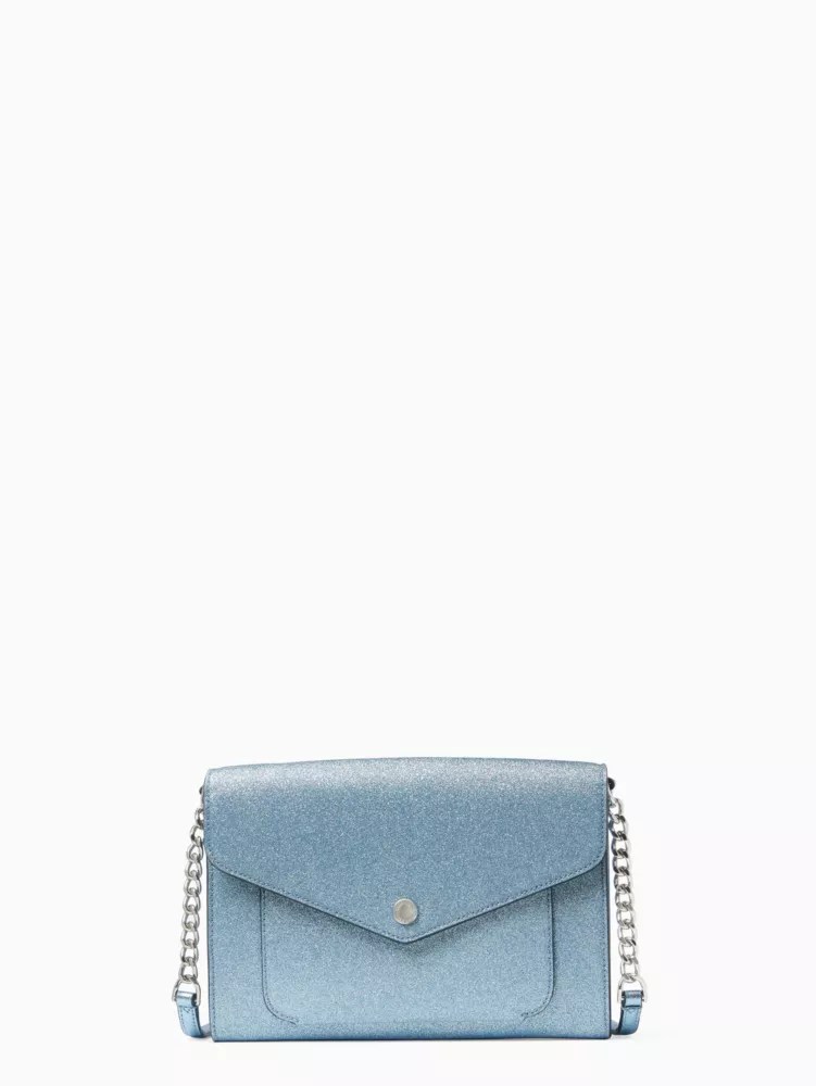Kate Spade Tinsel Flap Crossbody, Frosty Sky
