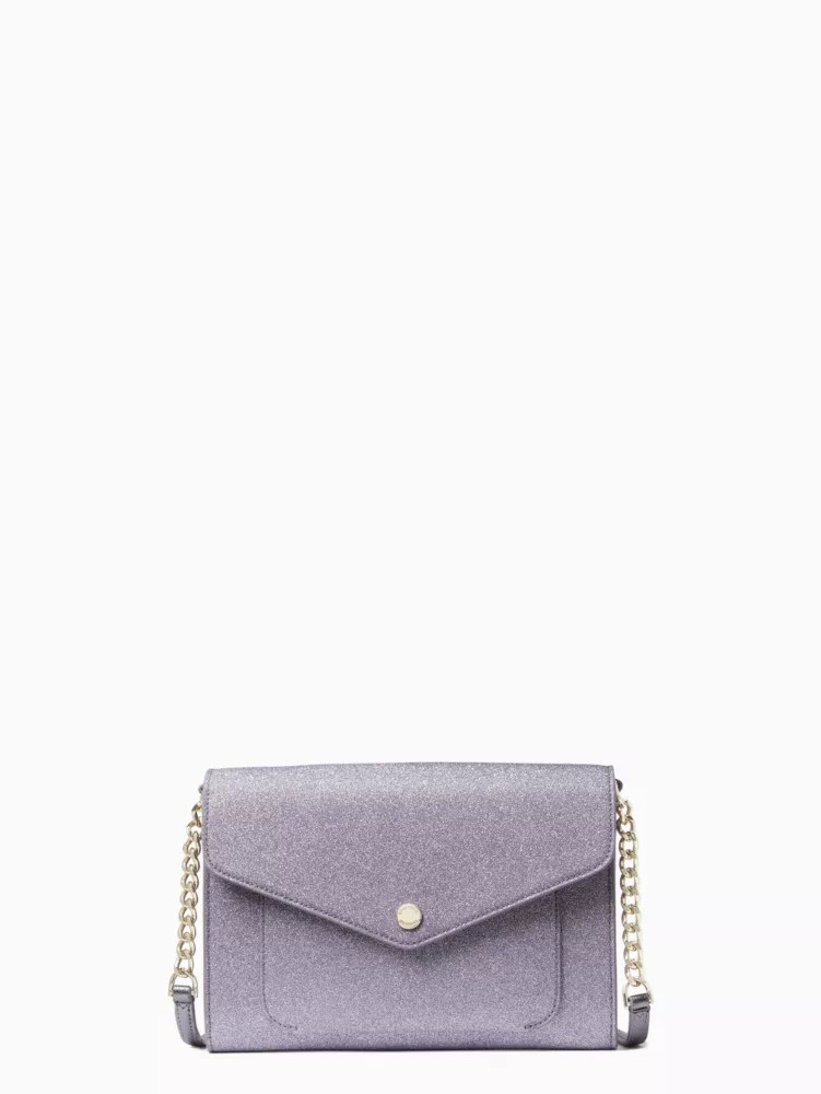 Kate Spade Tinsel Flap Crossbody, Lilac Frost