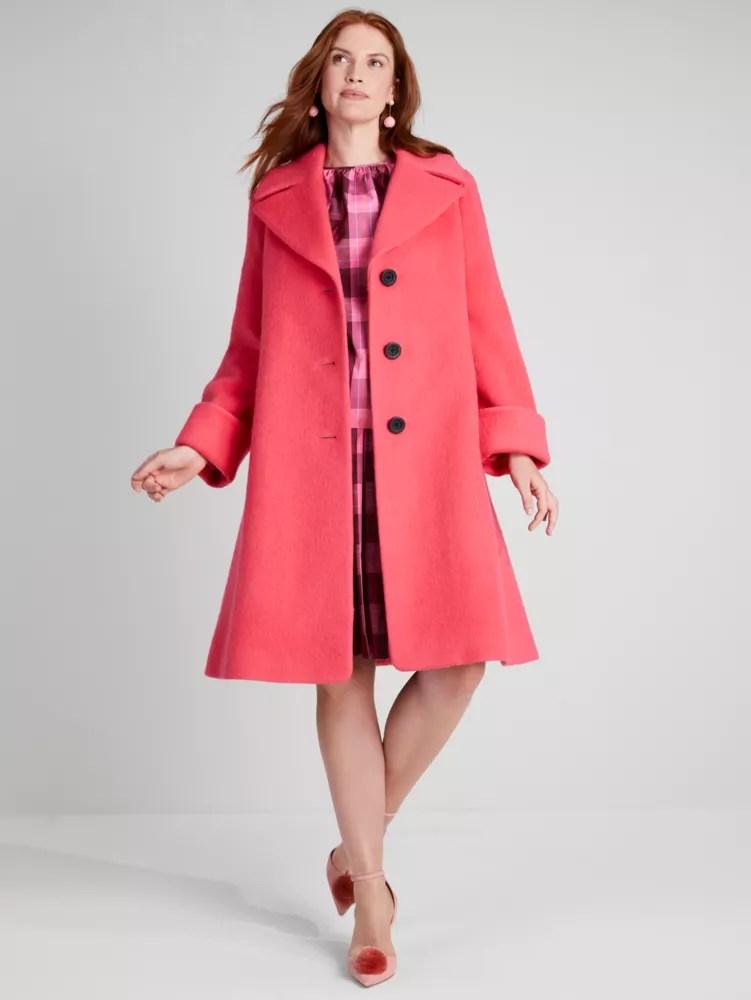 Brushed Wool Coat Kate Spade UK