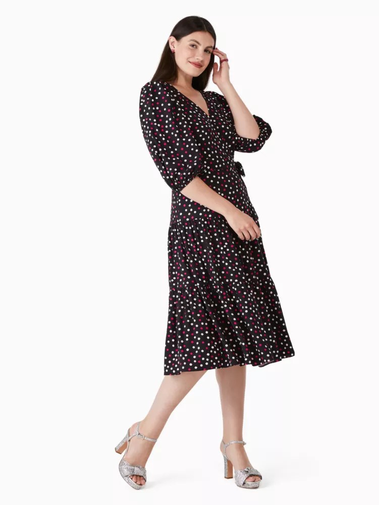 Glimmer Dot Wrap Dress Kate Spade Surprise