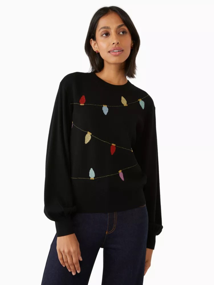 String Lights Holiday Sweater Kate Spade Outlet