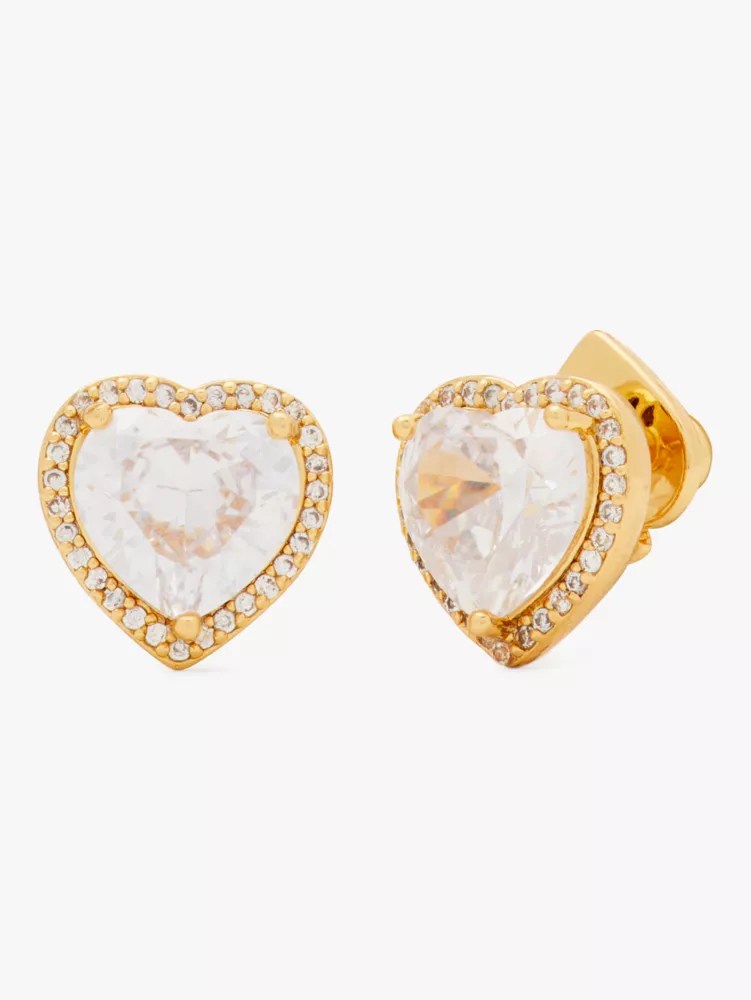 My Love Pavé Heart Studs Kate Spade UK