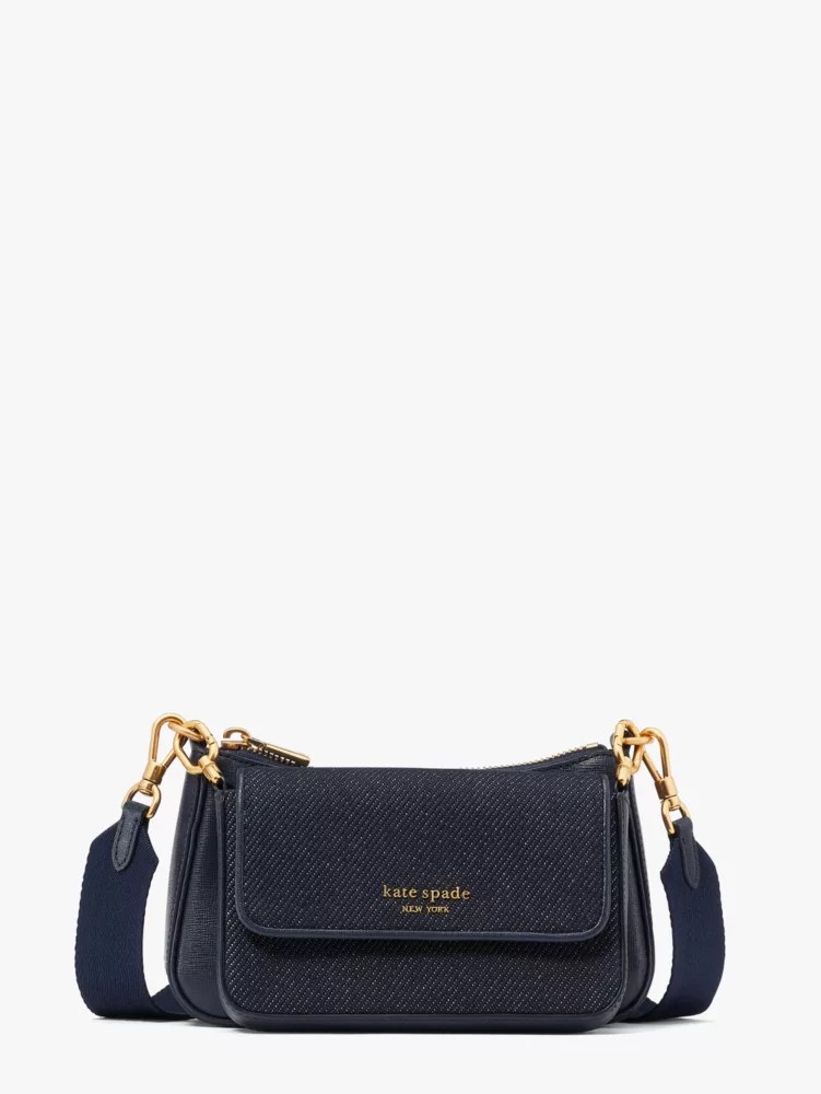 Denim Double Up Crossbody Kate Spade UK
